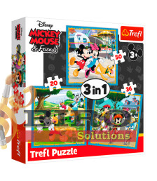 TF Puzzle "3 in 1"-"Mickey Mouse with friends / Disney Standard Characters"